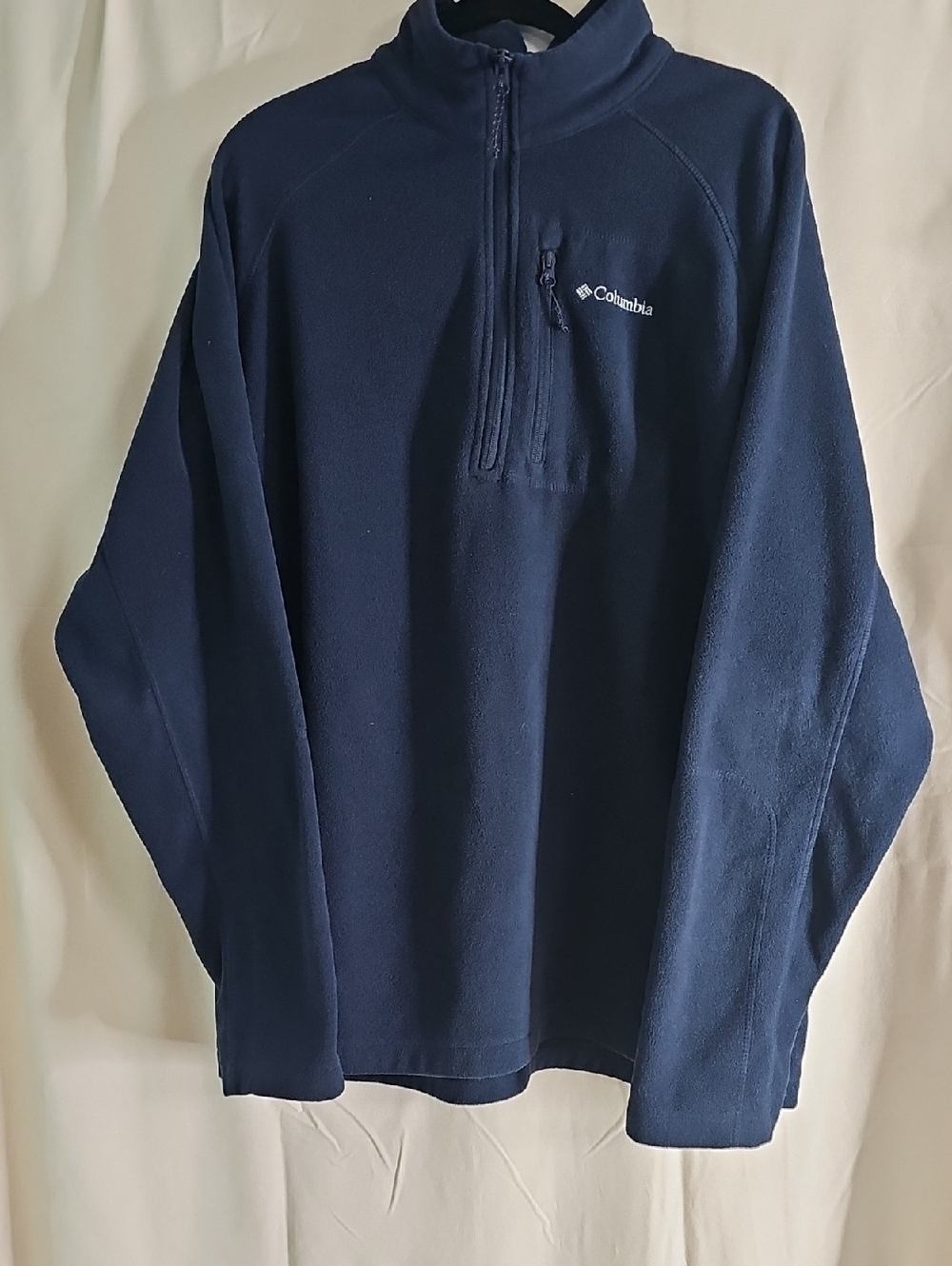 Columbia Navy Blue Quarter-Zip Fleece Pullover - Picture 2 of 4